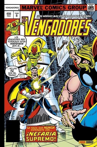 MARVEL GOLD VENGADORES VOL.8: NEFARIA SUPREMO (164-188 USA) [CARTONE] | STARLIN / BUSCEMA / SHOOTER | Akira Comics  - libreria donde comprar comics, juegos y libros online