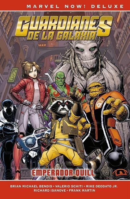 MARVEL NOW! DELUXE: GUARDIANES DE LA GALAXIA DE BRIAN MICHAEL BENDIS VOL.4 EMP. QUILL [CARTONE] | BENDIS / SCHITI | Akira Comics  - libreria donde comprar comics, juegos y libros online