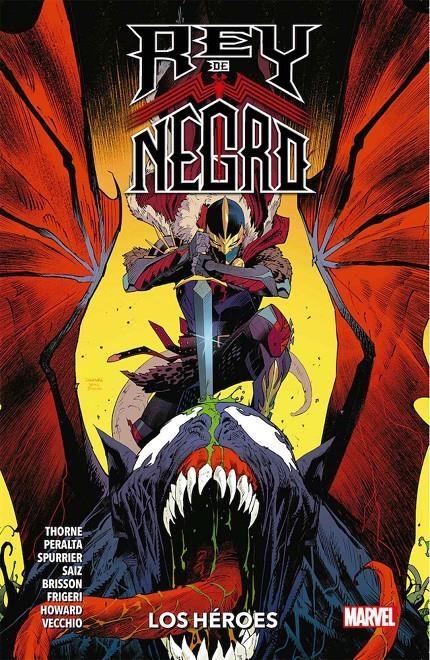 REY DE NEGRO: LOS HEROES (COLECCION 100% MARVEL) [RUSTICA] | Akira Comics  - libreria donde comprar comics, juegos y libros online