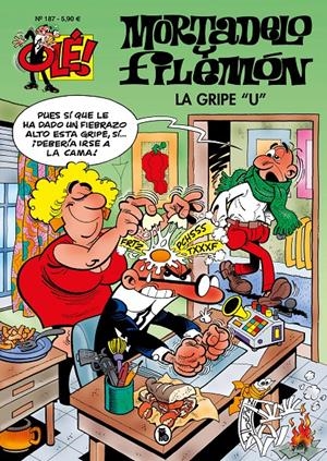 OLE! MORTADELO Y FILEMON Nº187: LA GRIPE "U" [RUSTICA] | IBAÑEZ, FRANCISCO | Akira Comics  - libreria donde comprar comics, juegos y libros online