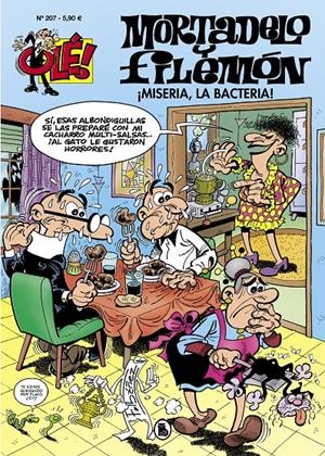 OLE! MORTADELO Y FILEMON Nº207: ¡MISERIA LA BACTERIA! [RUSTICA] | IBAÑEZ, FRANCISCO | Akira Comics  - libreria donde comprar comics, juegos y libros online