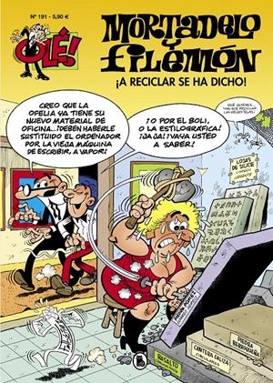 OLE! MORTADELO Y FILEMON Nº191: ¡A RECICLAR SE HA DICHO! [RUSTICA] | IBAÑEZ, FRANCISCO | Akira Comics  - libreria donde comprar comics, juegos y libros online