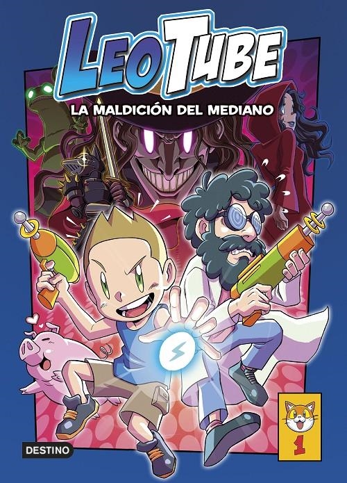 LEOTUBE Nº1: LA MALDICION DEL MEDIANO [CARTONE] | LEOTUBE | Akira Comics  - libreria donde comprar comics, juegos y libros online
