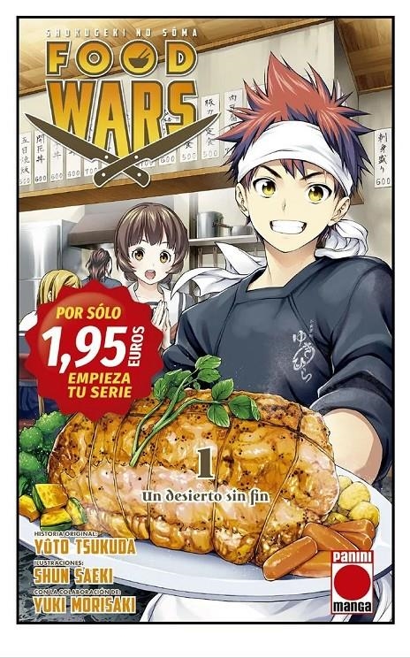 FOOD WARS Nº01 (EMPIEZA TU SERIE POR 1,95 EUROS) [RUSTICA] | TSUKUDA, YUKO / SAEKI, SHUN | Akira Comics  - libreria donde comprar comics, juegos y libros online