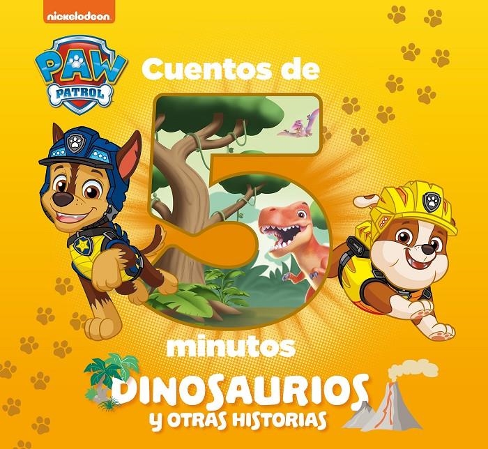 PAW PATROL PATRULLA CANINA CUENTOS DE 5 MINUTOS: DINOSAURIOS Y OTRAS HISTORIAS [CARTONE] | Akira Comics  - libreria donde comprar comics, juegos y libros online