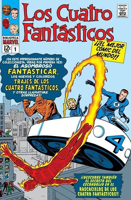 BIBLIOTECA MARVEL: LOS 4 FANTASTICOS Nº01 (1961-1962 / 1-5 USA) [RUSTICA] | Akira Comics  - libreria donde comprar comics, juegos y libros online