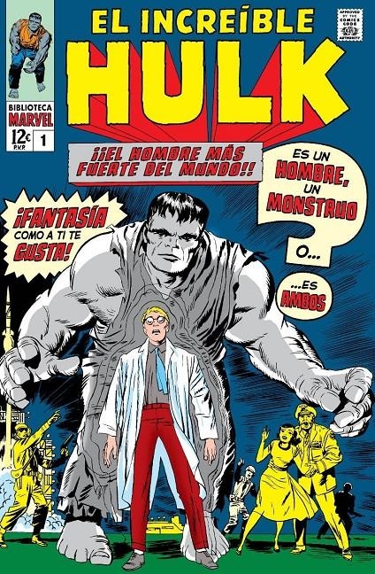 BIBLIOTECA MARVEL: EL INCREIBLE HULK Nº01 (1961-1962 / 1-6 USA) [RUSTICA] | LEE / KIRBY | Akira Comics  - libreria donde comprar comics, juegos y libros online