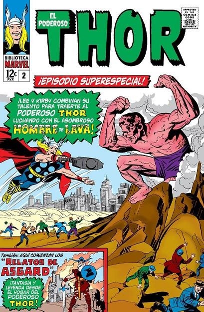 BIBLIOTECA MARVEL: EL PODEROSO THOR Nº02 (1963-1964 / 93-100 USA) [RUSTICA] | LEE, STAN /  KIRBY, JACK | Akira Comics  - libreria donde comprar comics, juegos y libros online