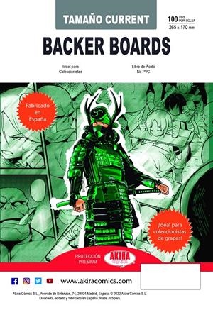 BACKER BOARDS PARA COMICS TAMAÑO CURRENT AKIRA COMICS [PAQUETE 100 UDS] | Akira Comics  - libreria donde comprar comics, juegos y libros online