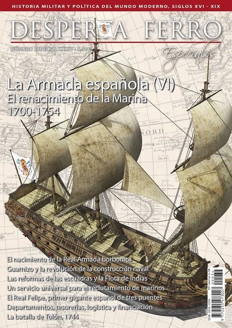 DESPERTA FERRO ESPECIAL 34: LA ARMADA ESPAÑOLA (VI) RENACIMIENTO DE LA MARINA 1700-1754 (REVISTA) | Akira Comics  - libreria donde comprar comics, juegos y libros online