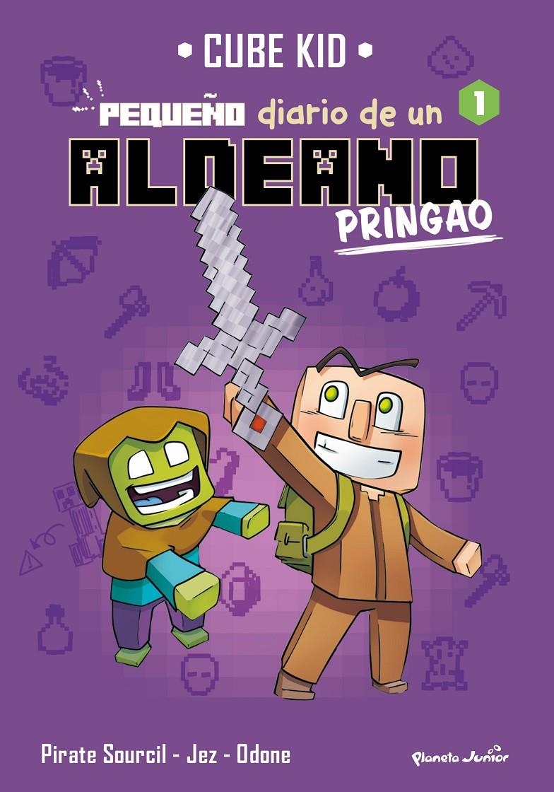 MINECRAFT: PEQUEÑO DIARIO DE UN ALDEANO PRINGAO Nº1 [RUSTICA] | CUBE KID | Akira Comics  - libreria donde comprar comics, juegos y libros online