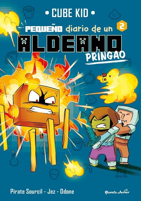 MINECRAFT: PEQUEÑO DIARIO DE UN ALDEANO PRINGAO Nº2 [RUSTICA] | CUBE KID | Akira Comics  - libreria donde comprar comics, juegos y libros online