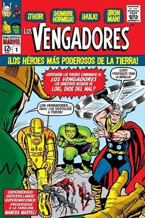 BIBLIOTECA MARVEL: LOS VENGADORES VOL.01 (1963-1964 / 1-6 USA) [RUSTICA] | LEE, STAN / KIRBY, JACK | Akira Comics  - libreria donde comprar comics, juegos y libros online