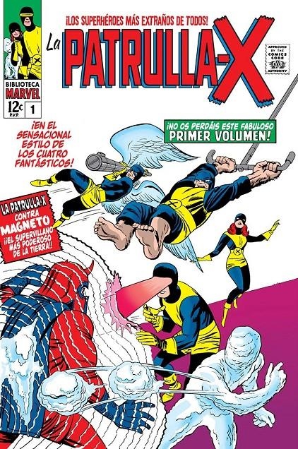 BIBLIOTECA MARVEL: LA PATRULLA X VOL.01 (1963-1964 / 1-6 USA) [RUSTICA] | LEE, STAN /  KIRBY, JACK | Akira Comics  - libreria donde comprar comics, juegos y libros online