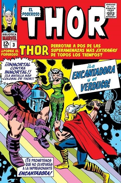 BIBLIOTECA MARVEL: EL PODEROSO THOR Nº03 (1964 / 101-107 USA) [RUSTICA] | LEE, STAN / KIRBY, JACK | Akira Comics  - libreria donde comprar comics, juegos y libros online