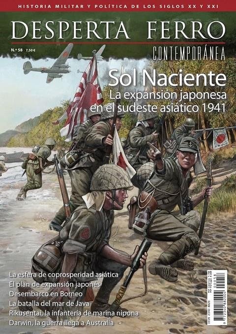 DESPERTA FERRO CONTEMPORANEA Nº58: SOL NACIENTE, EXPANSION JAPONESA 1941 (REVISTA) | Akira Comics  - libreria donde comprar comics, juegos y libros online