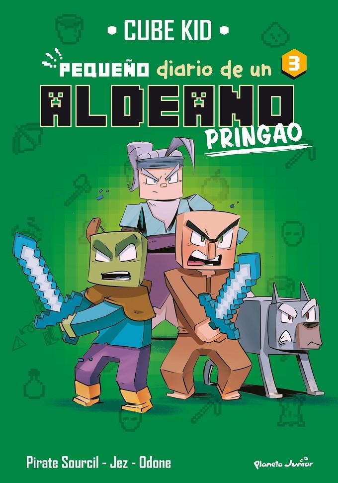 MINECRAFT: PEQUEÑO DIARIO DE UN ALDEANO PRINGAO Nº3 [RUSTICA] | CUBE KID | Akira Comics  - libreria donde comprar comics, juegos y libros online