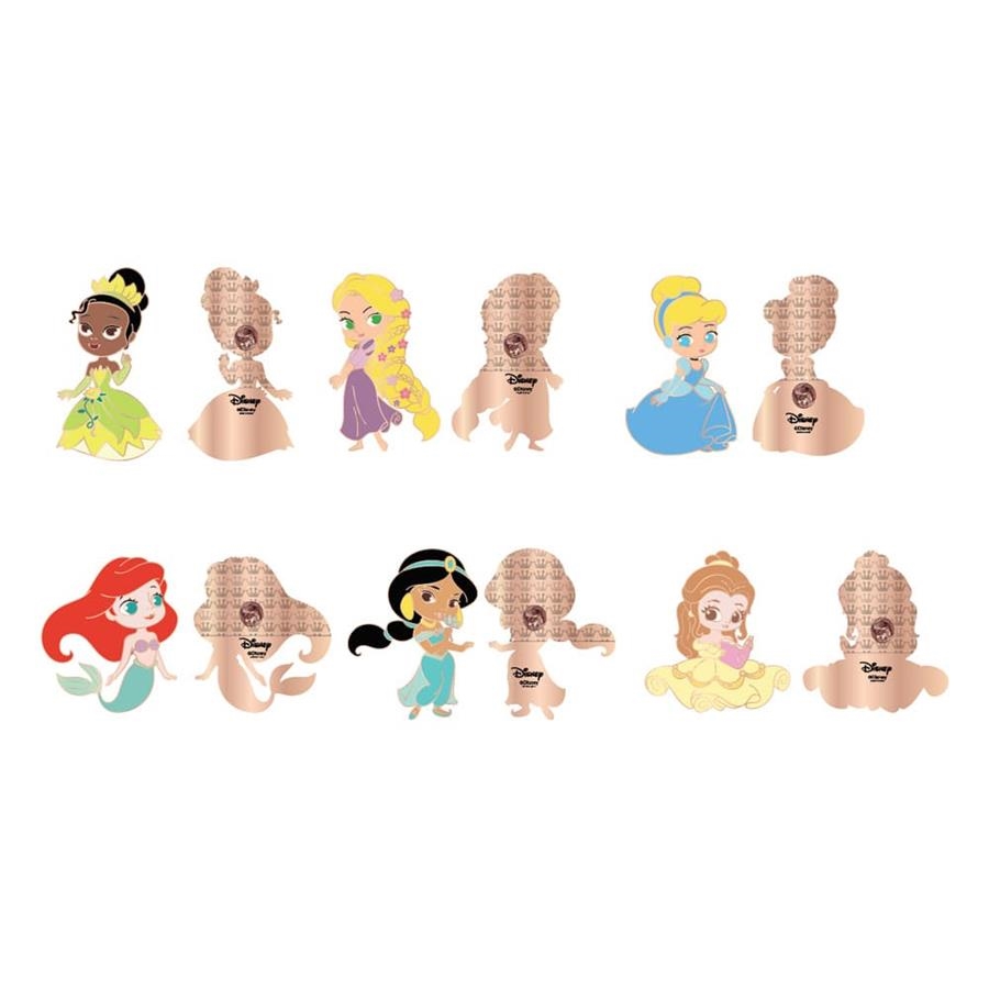 PRINCESAS DISNEY: PIN CHAPA ESMALTADA PRINCESS CHIBI 4 CM (UNA UNIDAD) [CAJA SORPRESA] | LOUNGEFLY/ DISNEY | Akira Comics  - libreria donde comprar comics, juegos y libros online