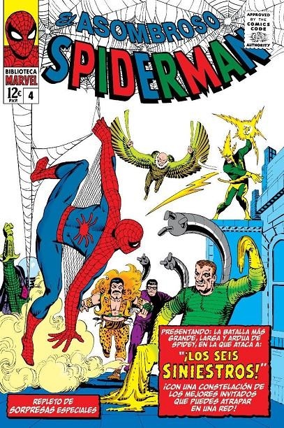 BIBLIOTECA MARVEL: ASOMBROSO SPIDERMAN Nº04 (1964-65 / 16-18 USA) [RUSTICA] | LEE, STAN / DITKO, STEVE | Akira Comics  - libreria donde comprar comics, juegos y libros online