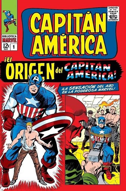 BIBLIOTECA MARVEL: CAPITAN AMERICA Nº01 (1964-1965 / 59-68 USA) [RUSTICA] | LEE, STAN / KIRBY, JACK | Akira Comics  - libreria donde comprar comics, juegos y libros online