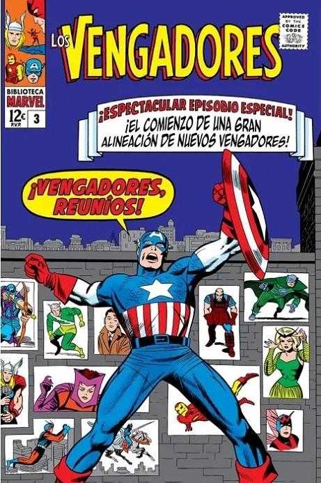 BIBLIOTECA MARVEL: LOS VENGADORES VOL.03 (1965 / 13-18 USA) [RUSTICA] | LEE, STAN / KIRBY, JACK | Akira Comics  - libreria donde comprar comics, juegos y libros online