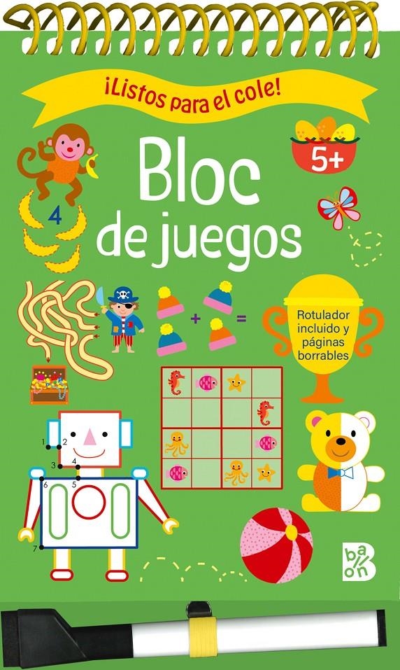 LISTOS PARA EL COLE: BLOC DE JUEGOS +5 [CARTONE] | Akira Comics  - libreria donde comprar comics, juegos y libros online