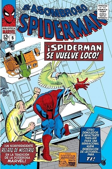 BIBLIOTECA MARVEL: ASOMBROSO SPIDERMAN Nº05 (1964-65 / 19-22 USA) [RUSTICA] | LEE, STAN / DITKO, STEVE | Akira Comics  - libreria donde comprar comics, juegos y libros online