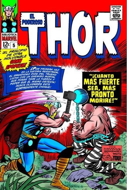 BIBLIOTECA MARVEL: EL PODEROSO THOR Nº05 (1965 / 108-113 USA) [RUSTICA] | LEE, STAN / KIRBY, JACK | Akira Comics  - libreria donde comprar comics, juegos y libros online