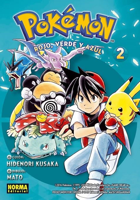 POKEMON: ROJO, VERDE Y AZUL Nº02 (COLECCION 02) REEDICION [RUSTICA] | KUSAKA / YAMAMOTO | Akira Comics  - libreria donde comprar comics, juegos y libros online