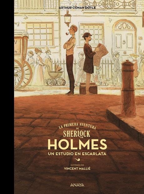 PRIMERA AVENTURA DE SHERLOCK HOLMES, LA: ESTUDIO EN ESCARLATA [CARTONE] | DOYLE, ARTHUR CONAN / MALLIE, VINCENT | Akira Comics  - libreria donde comprar comics, juegos y libros online