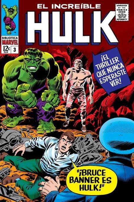 BIBLIOTECA MARVEL: EL INCREIBLE HULK Nº03 (1965-1966 / 71-81 USA) [RUSTICA] | LEE / KIRBY | Akira Comics  - libreria donde comprar comics, juegos y libros online