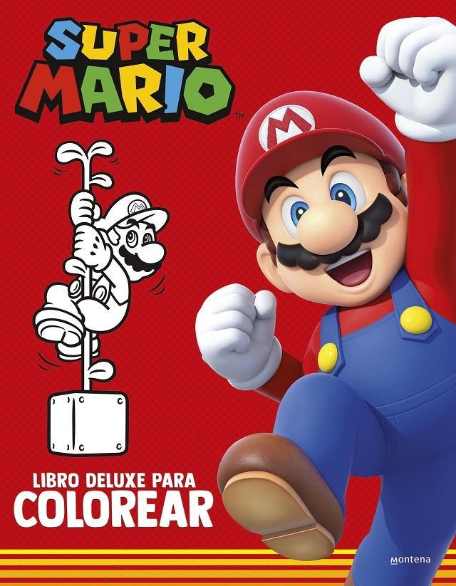 SUPER MARIO: LIBRO DELUXE PARA COLOREAR [RUSTICA] | Akira Comics  - libreria donde comprar comics, juegos y libros online