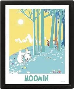 MOOMIN: POSTER EFECTO 3D BOSQUE ENMARCADO PARA PARED 26 X 20 CM | Akira Comics  - libreria donde comprar comics, juegos y libros online